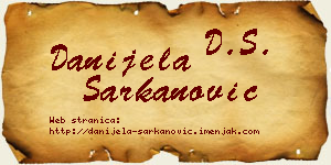 Danijela Šarkanović vizit kartica